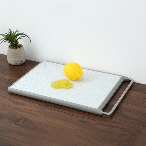 Custom Double-Sided Large Non-Slip Cutting Board With Stainless Steel Handles