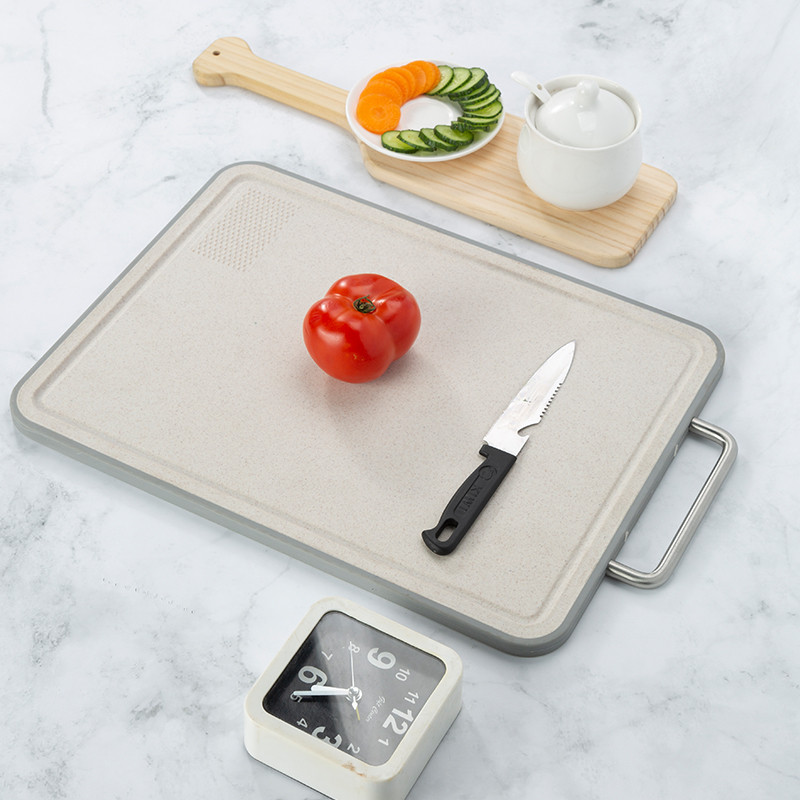 Double-Sided Stainless Steel Plastic Cutting Board