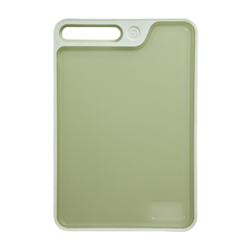 Doppelseitiges Schneidebrett aus Kunststoff für die Küche, 25,4 x 38,1 cm, mit rutschfesten Füßen und Saftrille