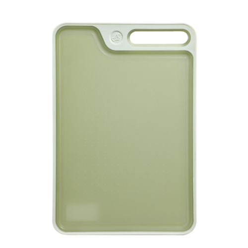 Kitchen Double-Sided Plastic Cutting Board | 10" X 15" With Non-slip Feet and Juice Collector.