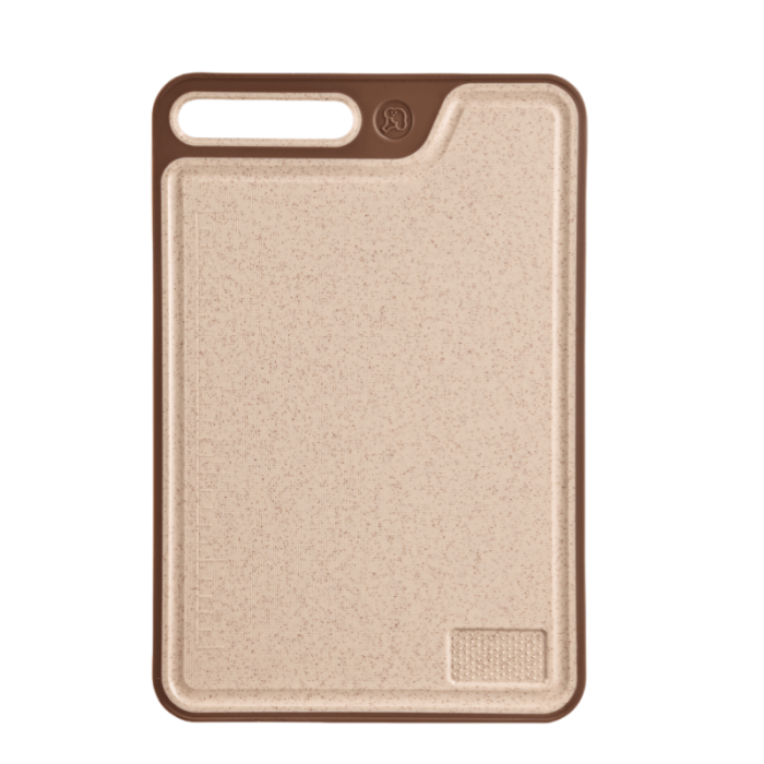 Faux Marble Plastic Cutting Board Built-in Anti-splash Groove, Non-slip Design, Scale