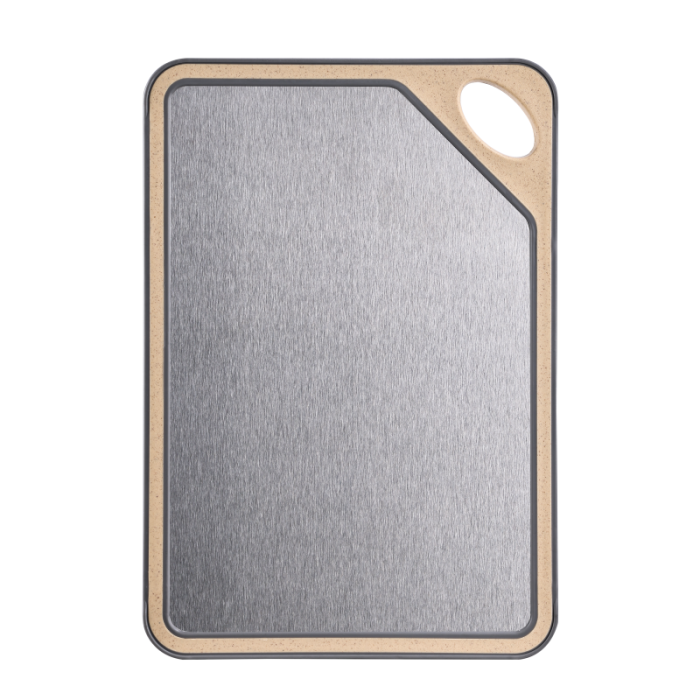 Stainless Steel Cutting Board 10" X 14" Double-Sided To Separate Meat and Vegetables