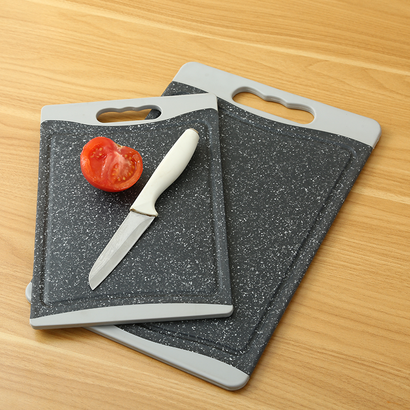 Custom Kitchen Double-Sided Plastic Cutting Board Set