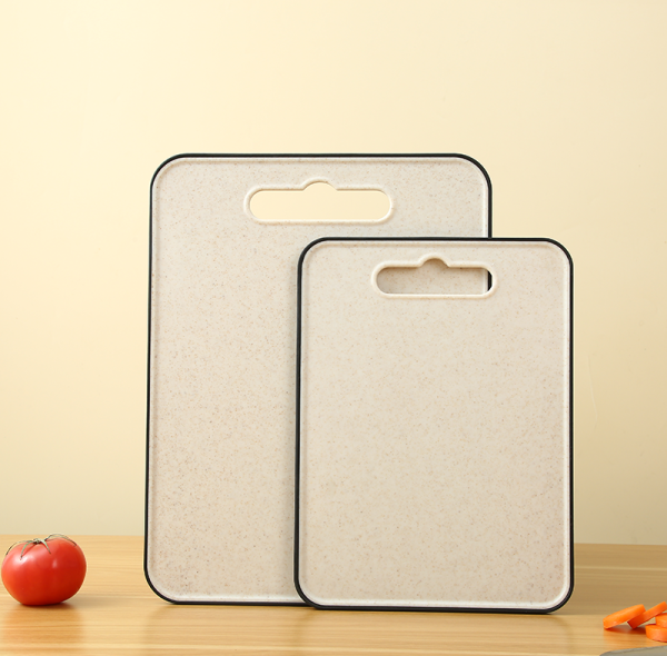 Wholesale Kitchen Non-Slip  Plastic Cutting Board 11.4"X14.9" Using Wheat Straw and Customizable Color