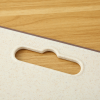 Kitchen Non-Slip  Plastic Cutting Board 11.4"X14.9" Using Wheat Straw and Customizable Color