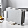 Kitchen Non-Slip  Plastic Cutting Board 7.28"X11.2" With Storage Rack