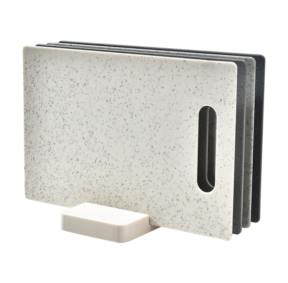 Kitchen Non-Slip  Plastic Cutting Board 7.28"X11.2" With Storage Rack