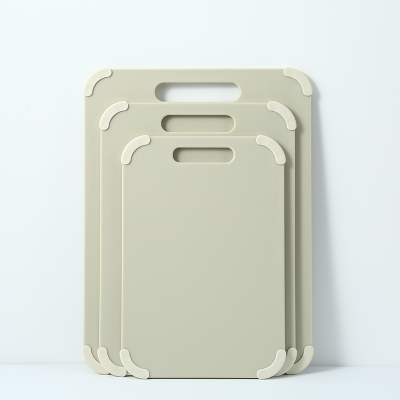 Wholesale Kitchen Eco-Friendly Plastic Cutting Board with Handle 10.6" X 14.2" With Anti-Slip Foot Pad and Double-Sided Design