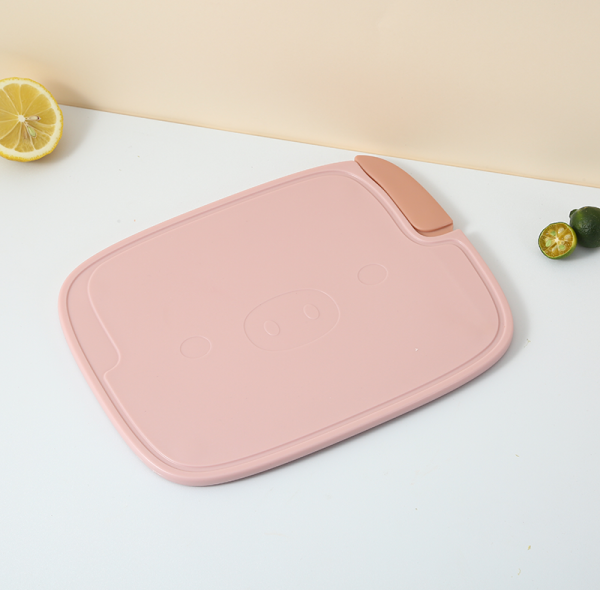 Wholesale Kitchen PP Plastic Cutting Board with Handle 10" X 7.9" With Anti-Slip Foot Pad and Double-Sided Design