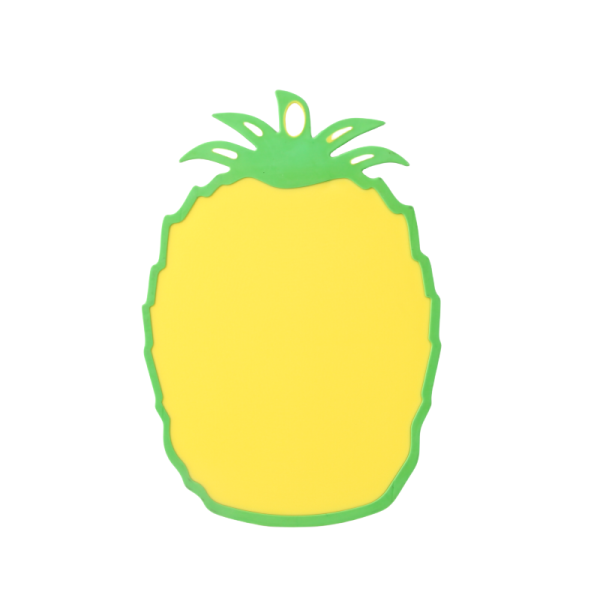 Wholesale Kitchen Pineapple Plastic Cutting Board With Handle With Anti-Slip Foot Pad And Double-Sided Design