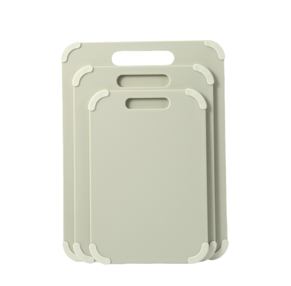 Wholesale Kitchen Eco-Friendly Plastic Cutting Board with Handle 10.6" X 14.2" With Anti-Slip Foot Pad and Double-Sided Design
