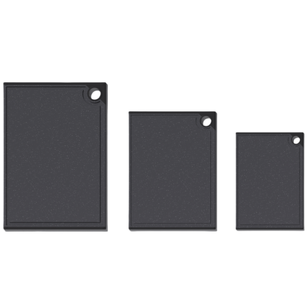 Customized 3-Piece Plastic Large Cutting Boards Set for Kitchen,Chopping Board with Non-slip Feet and Juice Grooves