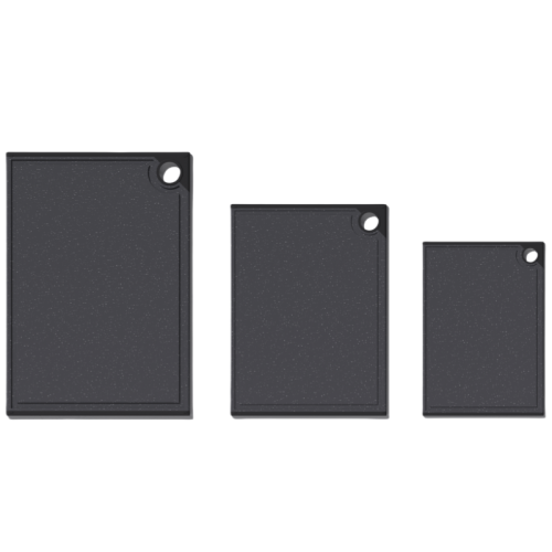 Customized 3-Piece Plastic Large Cutting Boards Set for Kitchen,Chopping Board with Non-slip Feet and Juice Grooves