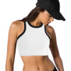 Knit Sports Bras | Black Bulit-in Bra High Neck Racerback Bras | Retail