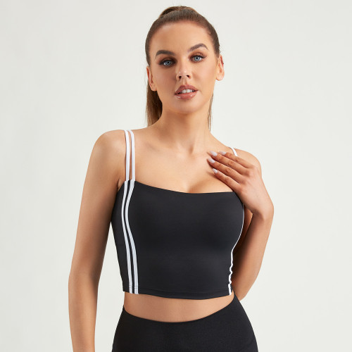 Spaghetti Straps Sports Bra Black | OEM