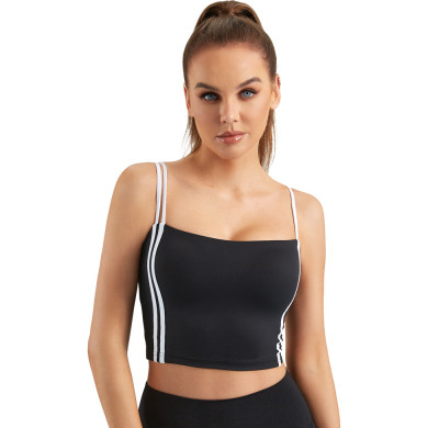 Spaghetti Straps Sports Bra Black | OEM