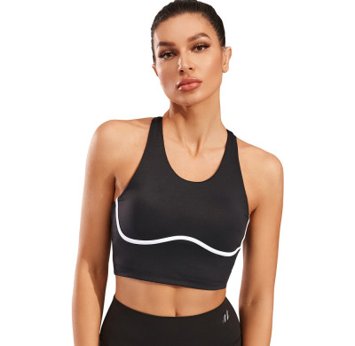 Built in Halter Yoga Sports Bra Black | OEM