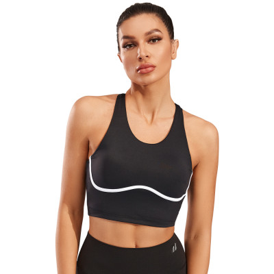 Built in Halter Yoga Sports Bra Black | OEM