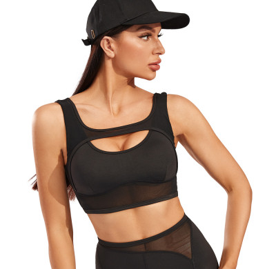 Hollow Scoop Neck Yoga Sports Bra | OEM