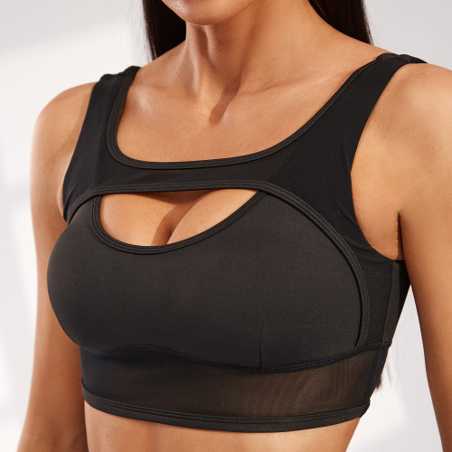 Hollow Scoop Neck Yoga Sports Bra | OEM