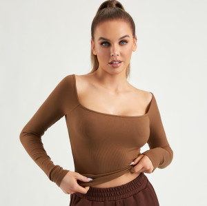 Scoop Neck Sweatshirts Pullover Tops | OEM
