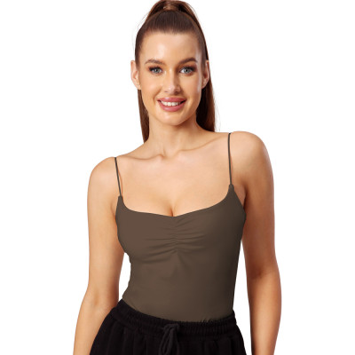 Scoop Neck Spaghetti Straps Layer Cami Shirts | Retail