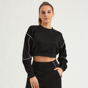 Women Crop Sweatshirts Pullover Tops | OEM