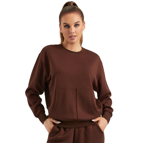 Loose Round Neck Sweatshirts Pullover Tops | OEM