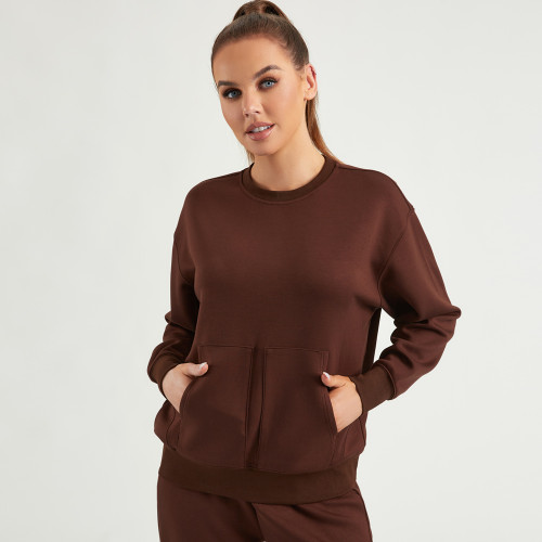 Loose Round Neck Sweatshirts Pullover Tops | OEM