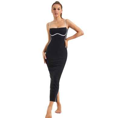 Women Adjustable Straps Long Bodycon Dresses | Retail Hot