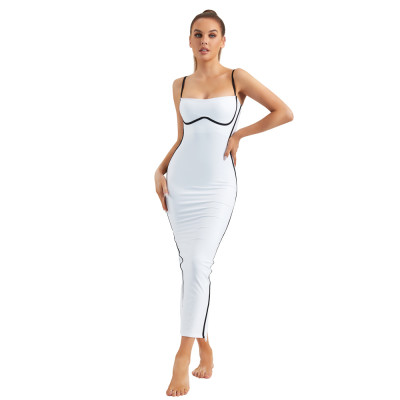 Women Spaghetti Strap Back Slit Bodycon Dresses | OEM