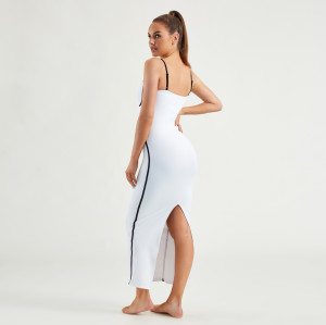 Women Spaghetti Strap Back Slit Bodycon Dresses | OEM