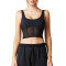 Black Mesh Sports Bras | Open Back Fitness Tops & Athletic Wear | Retail