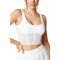 White Mesh Sports Bras | Open Back Fitness Tops & Athletic Wear | Retail