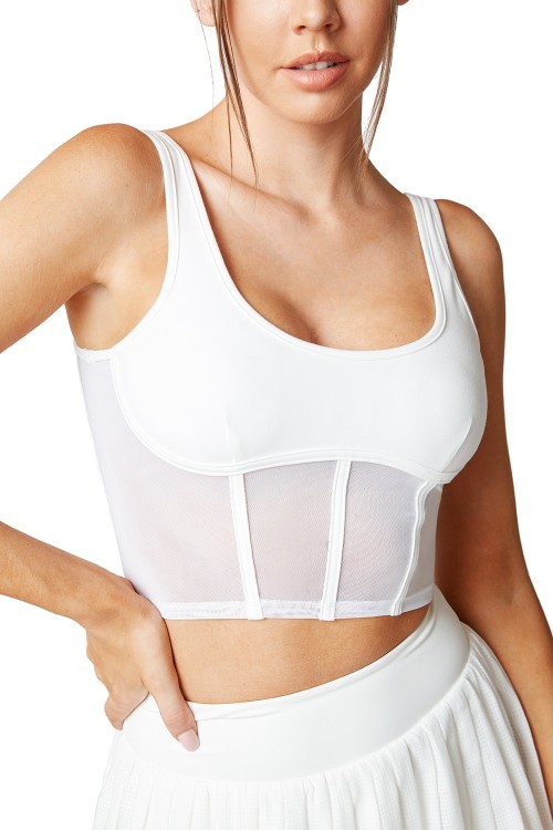 Open Back Built-in Padded Sports Bra | Retail