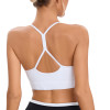 Spaghetti Strap Halter Sports Bra White |  OEM
