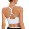 Spaghetti Strap Halter Sports Bra White |  OEM