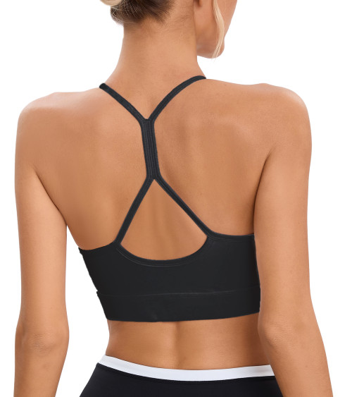 High Neck Racerback Halter Sports Bra | Best Seller