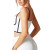 Black and White Sports Bras | Contrast-Trim Low Support Yoga Tops | Retail