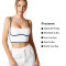 Black and White Sports Bras | Contrast-Trim Low Support Yoga Tops | Retail