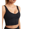 Women's Bulit in Bra Sports Bras | Medium Impact Longline Sweetheart | Retail