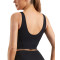 Women's Bulit in Bra Sports Bras | Medium Impact Longline Sweetheart | Retail