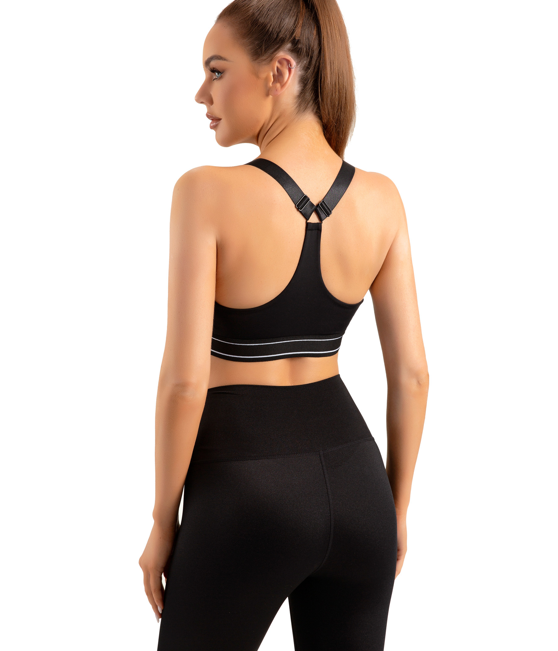 Y back yoga sports bra