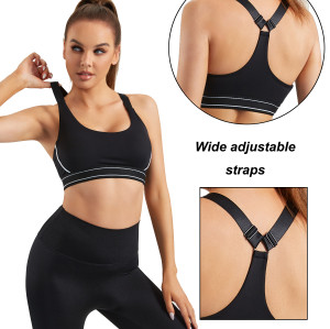 Scoop Neck Racerback Sports Bra | Airbrush Streamlined Bras| Retail