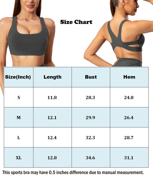 Square Neck Backless Sports Bra | Retail