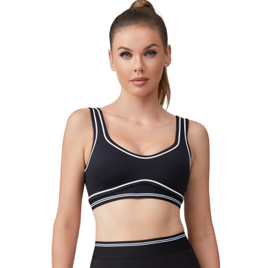 Tennis Sports Bra | Widen Strap Color-Blocked Sportswear | Wholesale