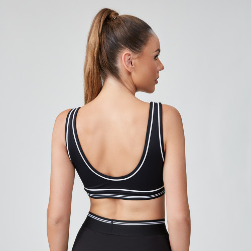 Scoop Neck Open Back Tennis Sports Bra | Best Seller