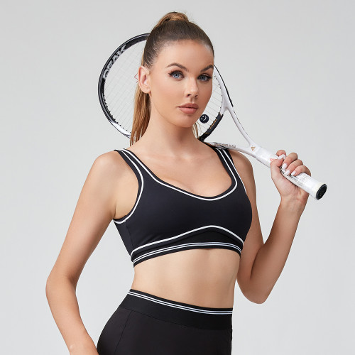 Scoop Neck Open Back Tennis Sports Bra | Best Seller