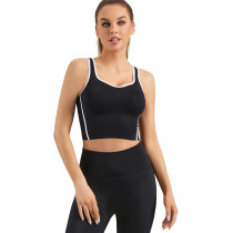 Seamless Padded Sports Bras | Contrast Color Sweetheart Yoga Bra| Retail