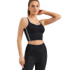 Seamless Padded Sports Bras | Contrast Color Sweetheart Yoga Bra| Retail